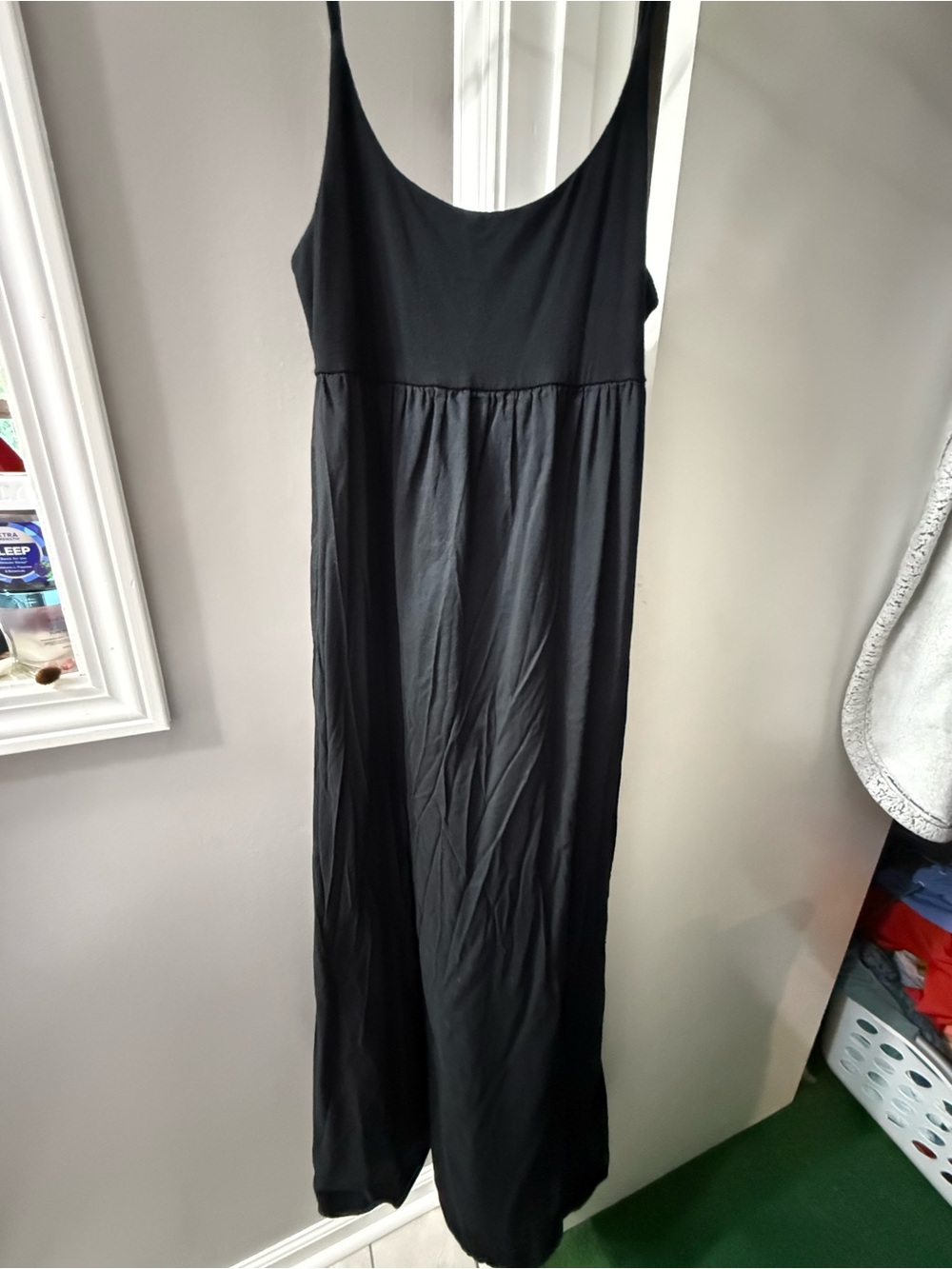 GAP Black Maxi Dress with Spaghetti Straps